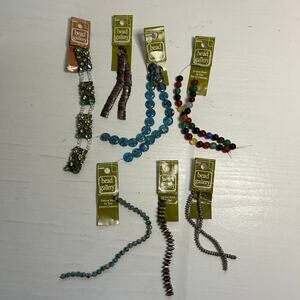 Bead Gallery Millefiori Cloisonne Bead Lot NOS 7 Cards